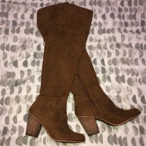 Melrose and Market over the knee suede boots